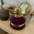 Lampa cu gaz lampant Vivatechnix Classic TR-1002M, rezervor sticla cu catifea, oglinda metal, Mov [6]