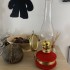 Lampa cu gaz lampant Vivatechnix Classic TR-1002R, rezervor sticla cu catifea, oglinda metal, Rosu [4]