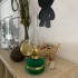 Lampa cu gaz lampant Vivatechnix Classic TR-1002V, rezervor sticla cu catifea, oglinda metal, Verde [4]