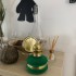 Lampa cu gaz lampant Vivatechnix Classic TR-1002V, rezervor sticla cu catifea, oglinda metal, Verde [5]