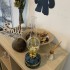 Lampa cu gaz lampant Vivatechnix Classic TR-1003A, rezervor sticla, oglinda metal, Albastru [2]