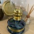 Lampa cu gaz lampant Vivatechnix Classic TR-1003A, rezervor sticla, oglinda metal, Albastru [4]