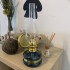 Lampa cu gaz lampant Vivatechnix Classic TR-1003A, rezervor sticla, oglinda metal, Albastru [5]