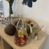 Lampa cu gaz lampant Vivatechnix Classic TR-1003R, rezervor sticla, oglinda metal, Roz [3]