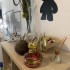 Lampa cu gaz lampant Vivatechnix Classic TR-1003R, rezervor sticla, oglinda metal, Roz [6]