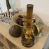 Lampa cu gaz lampant Vivatechnix Colour TR-1004M, rezervor sticla, oglinda metal, Maro [3]