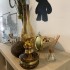 Lampa cu gaz lampant Vivatechnix Colour TR-1004M, rezervor sticla, oglinda metal, Maro [6]