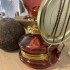Lampa cu gaz lampant Vivatechnix Colour TR-1004R, rezervor sticla, oglinda metal, Rosu [2]