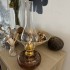 Lampa cu gaz lampant Vivatechnix TR-1015, sticla maro decorata [2]