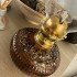 Lampa cu gaz lampant Vivatechnix TR-1015, sticla maro decorata [5]