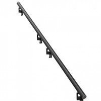 Mana curenta pentru scari, Aluminiu, Negru Mat, 2148x70x180 mm, Diametru 50 mm, Negru, 2 x segmente Mana curenta pentru scari, Aluminiu, Negru Mat, 2148x70x180 mm, Diametru 50 mm, Negru, 2 x segmente
