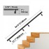 Mana curenta pentru scari, Aluminiu, Negru Mat, 2148x70x180 mm, Diametru 50 mm, Negru, 2 x segmente [5]