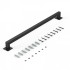 Mana curenta pentru scari, otel, Vivatechnix Negru Mat, lungime 1215 mm, Teava patrata 30x30 mm, Negru [5]