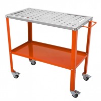 Masa pentru sudura mobila, 91.4 x 45.7 cm, Capacitate 550 kg, 4 x roti blocabile, Otel carbon Masa pentru sudura mobila, 91.4 x 45.7 cm, Capacitate 550 kg, 4 x roti blocabile, Otel carbon