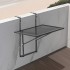 Masa suspendata, pliabila, pentru balcon, Otel Inoxidabil, max 25 kg, 610 x 530 x 590 mm, Negru [4]