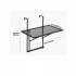 Masa suspendata, pliabila, pentru balcon, Otel Inoxidabil, max 25 kg, 610 x 530 x 590 mm, Negru [5]