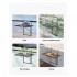 Masa suspendata, pliabila, pentru balcon, Otel Inoxidabil, max 25 kg, 610 x 530 x 590 mm, Negru [6]