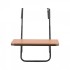 Masa suspendata, pliabila, pentru balcon, Otel Inoxidabil/MDF, max 25 kg, 595 x 620 x 800 mm, Maro/Negru [2]