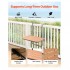 Masa suspendata, pliabila, pentru balcon, Otel Inoxidabil/MDF, max 25 kg, 595 x 620 x 800 mm, Maro/Negru [9]