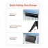 Masa suspendata, pliabila, pentru balcon, Otel Inoxidabil/MDF, max 25 kg, 800 x 450 x 240 mm, Negru [7]