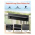 Masa suspendata, pliabila, pentru balcon, Otel Inoxidabil/MDF, max 25 kg, 800 x 450 x 240 mm, Negru [9]