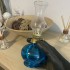 Mini Lampa cu gaz Vivatechnix Kutulu TR-1012A, inaltime 20 cm, Albastru, abajur de sticla [3]