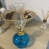 Mini Lampa cu gaz Vivatechnix Kutulu TR-1012A, inaltime 20 cm, Albastru, abajur de sticla [4]