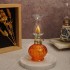 Mini Lampa cu gaz Vivatechnix Kutulu TR-1012P, inaltime 20 cm, portocalie, abajur de sticla [2]