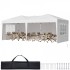 Pavilion de gradina cu pereti laterali cu ferestre, Pliabil, L 5,9 x l 2,96 x H 2,65 m, Alb, Geanta transport [8]