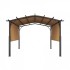 Pavilion retractabil, 2.96 x 3.95 x 2.3 m, impermeabilizare superioara, protectie solara UV50+, Otel/Poliester, Bej [2]
