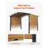 Pavilion retractabil, 2.96 x 3.95 x 2.3 m, impermeabilizare superioara, protectie solara UV50+, Otel/Poliester, Bej [5]