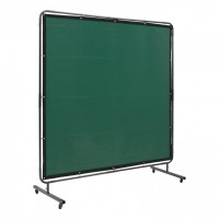 Perdea sudura impotriva scanteilor 180x180 cm, cadru otel, 4 roti blocabile, Verde Perdea sudura impotriva scanteilor 180x180 cm, cadru otel, 4 roti blocabile, Verde