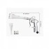 Pistol de suflat cu aer comprimat cu duza rotativa Tornado 100 ml/min, 6-9.2 bar, 3 x conectori [3]