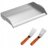 Plita inox pentru gratar pe carbuni, gaz sau electric, Vivatechnix Plancha Inox, 91 x 56 x 6 cm [2]