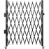 Poarta pliabila acordeon, Vivatechnix Otel, Negru, 2 x roti, Latime extinsa 2159 mm, Inaltime 2159 mm [2]
