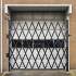 Poarta pliabila acordeon, Vivatechnix Otel, Negru, 2 x roti, Latime extinsa 2159 mm, Inaltime 2159 mm [5]