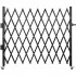 Poarta pliabila acordeon, Vivatechnix Otel, Negru, 2 x roti, Latime extinsa 2159 mm, Inaltime 2413 mm [6]