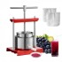 Presa manuala pentru struguri, citrice, vinete Vivatechnix Inox, capacitate 2 l, diametru cos 13 cm [5]