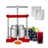 Presa manuala pentru struguri, citrice, vinete Vivatechnix Inox, capacitate 5.5 l, diametru cos 22 cm [5]