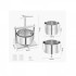 Presa manuala pentru struguri si fructe moi, Capacitate 12 l, Inox, 370x355x665 mm [4]