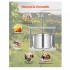 Presa manuala pentru struguri si fructe moi, Capacitate 12 l, Inox, 370x355x665 mm [5]