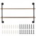Raft metalic cu 2 x polite incluse din lemn, Vivatechnix Industrial, 1245 x 260 x 775 mm [4]