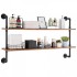 Raft metalic cu 2 x polite incluse din lemn, Vivatechnix Industrial, 1245 x 260 x 775 mm [8]