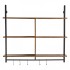 Raft metalic cu 3 x polite incluse din lemn, Vivatechnix Industrial, 1050 x 240 x 965 mm [3]