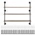 Raft metalic cu 3 x polite incluse din lemn, Vivatechnix Industrial, 1230 x 255 x 1075 mm [4]