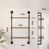 Raft metalic cu 3 x polite incluse din lemn, Vivatechnix Industrial, 630 x 205 x 1065 mm [6]