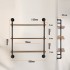 Raft metalic cu 3 x polite incluse din lemn, Vivatechnix Industrial, 830 x 205 x 960 mm [2]