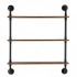 Raft metalic cu 3 x polite incluse din lemn, Vivatechnix Industrial, 830 x 205 x 960 mm [5]