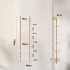 Raft metalic cu 5 x polite incluse din lemn, profil patrat 20x20 mm, Vivatechnix Industrial, 400x300x1780 mm, Auriu/Alb [2]