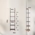 Raft metalic cu 5 x polite incluse din lemn, profil patrat 20x20 mm, Vivatechnix Industrial, 400x300x1780 mm [2]